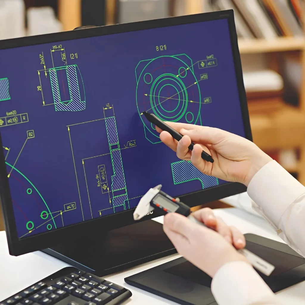 Image of CAD processing.