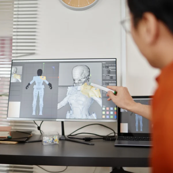 Image of a digital model analysis.